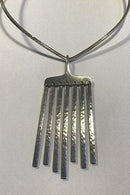 Hans Hansen Sterling Silver Necklace and Pendant