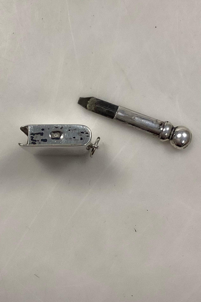 Miniature Pen til Blæk i Sølv