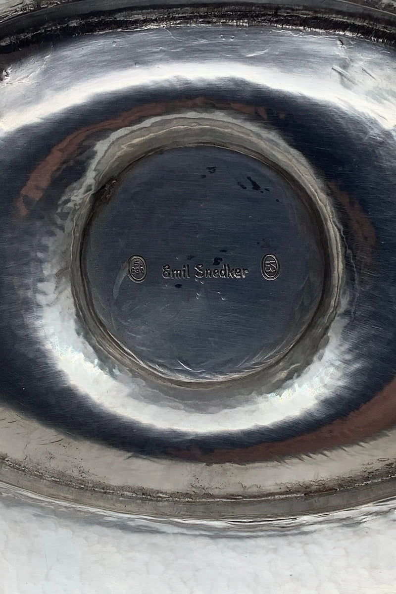 Dansk Sølv Blækhus med Ordsprog af Emil Snedker