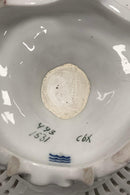 Royal Copenhagen Light Saxon Flower Pedistal Bowl with Puttier No 1531