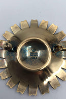 A. Michelsen Forgyldt Sterling Sølv Marguerit Broche