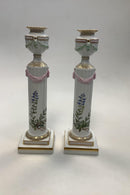 Couple Royal Copenhagen Flora Danica Candlesticks No 503