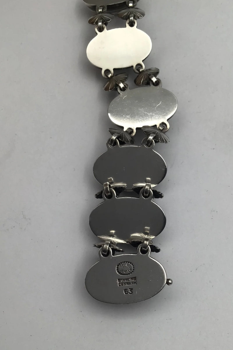 Georg Jensen Sterling Sølv Armlænke No. 63 Henry Pilstrup