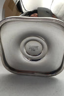 C. C. Hermann Sterling Sølv Skål på fod F52 (Rød Emalje)