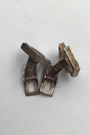 Knud V Andersen Sterling Sølv Manchetknapper (Brutalist)