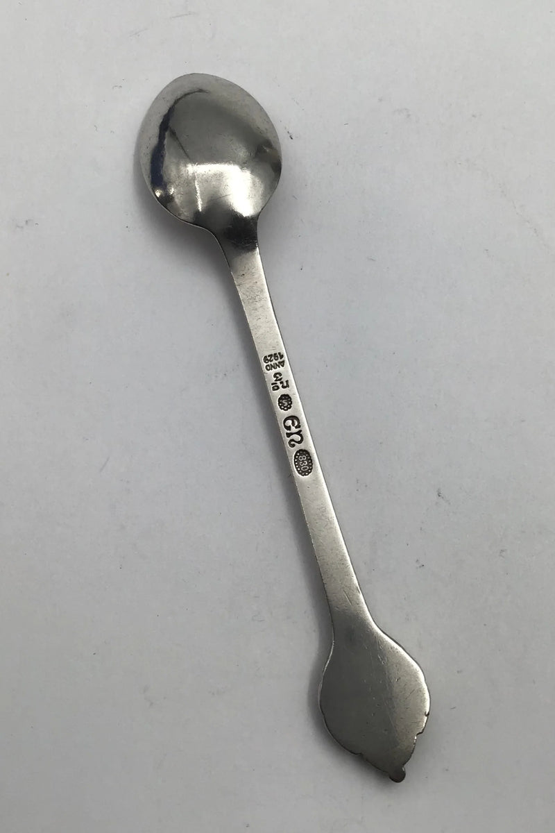 Evald Nielsen Sølv No 3 Kaffeske (Grøn Agat)