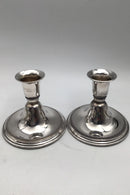 A Dragsted Sterling Sølv Lysestager (2)