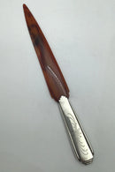 Dansk Sølv Brevkniv (Imiteret Rav)