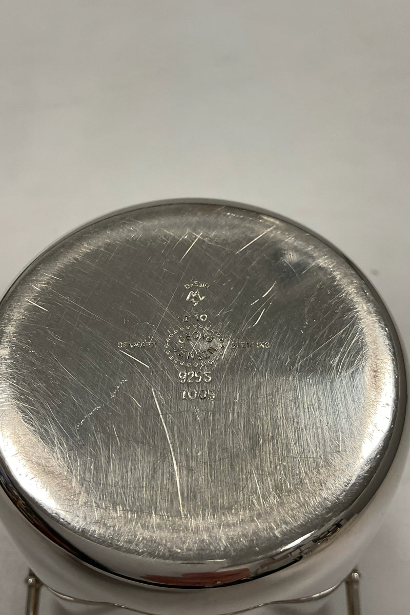 Georg Jensen Sterling Sølv Marmelade Krukke med Emajle af Magnus Stephensen No. 1005