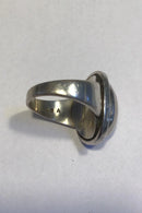 Georg Jensen Sterling Silver Ring with Silver Stone No 46A