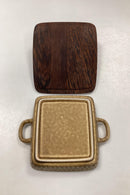 Bing og Grøndahl / Kronjyden Relief Skål med Trælåg