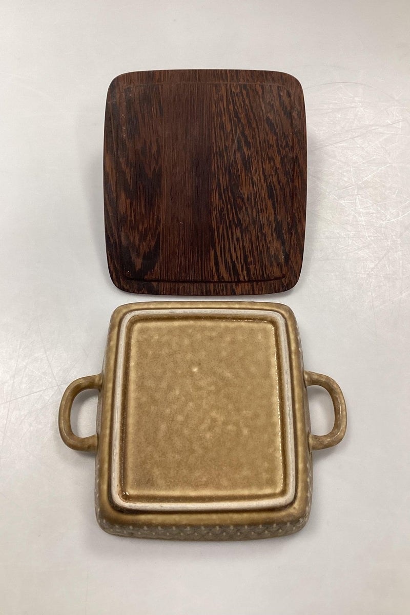 Bing og Grøndahl / Kronjyden Relief Skål med Trælåg