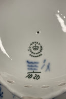 Royal Copenhagen Blue Fluted Full Lace Cake Bowl on Foot No 1020.