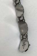 Georg Jensen Sterling Sølv Armlænke No. 57 B (Grøn Agat)