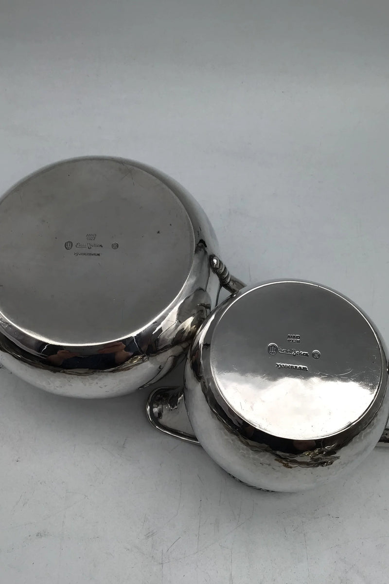 Evald Nielsen Sølv Fløde Sukker Sæt (1927+1928)