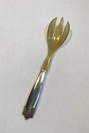 乔治-延森银质生菜叉No 342B（角）。