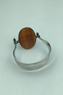 "Georg Jensen" Vivianna Torun Bülow-Hübe Sølv Armlænke Eget Værksted Biot Unika