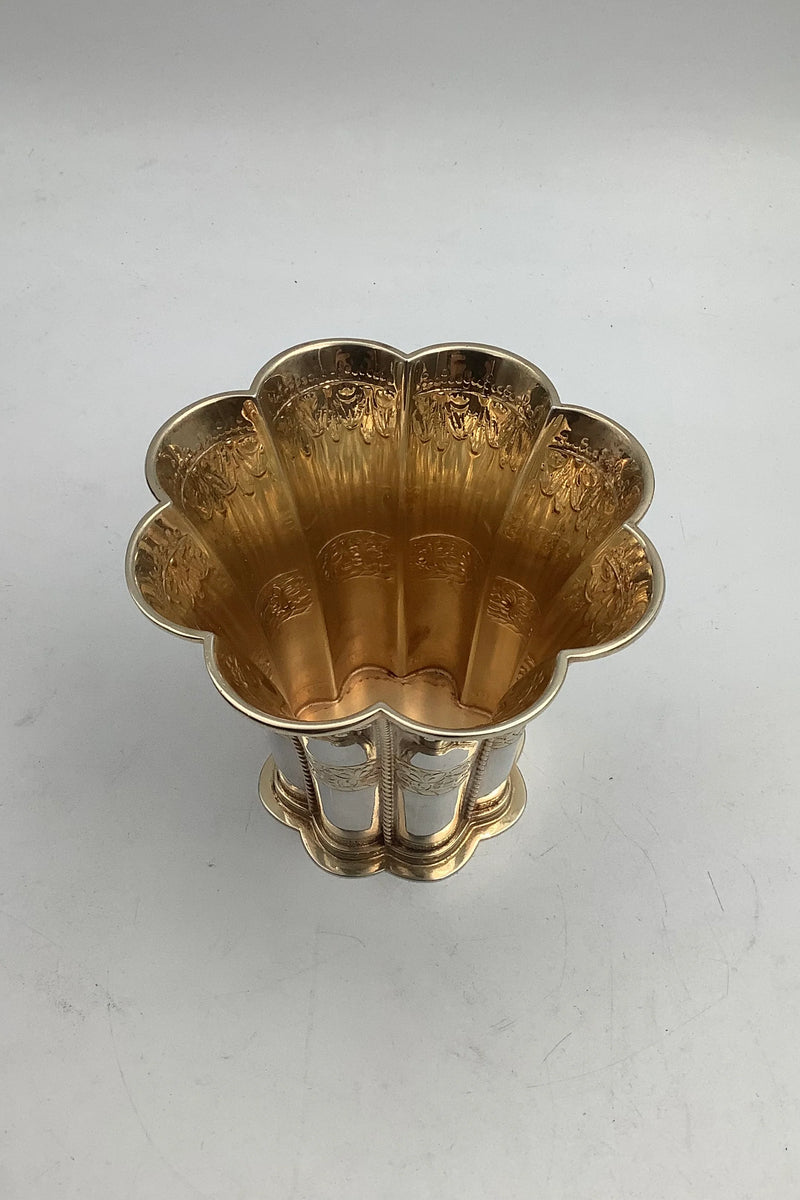 Svend Toxværd Forgyldt Sterling Sølv Margrethebæger