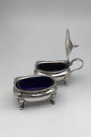 Adie Bros Ltd, Birmingham Sterling Sølv Salt / Peber Kar 1925/26