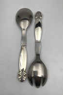 Georg Jensen Sterling Sølv Pinje Salatsæt 133 Mellem