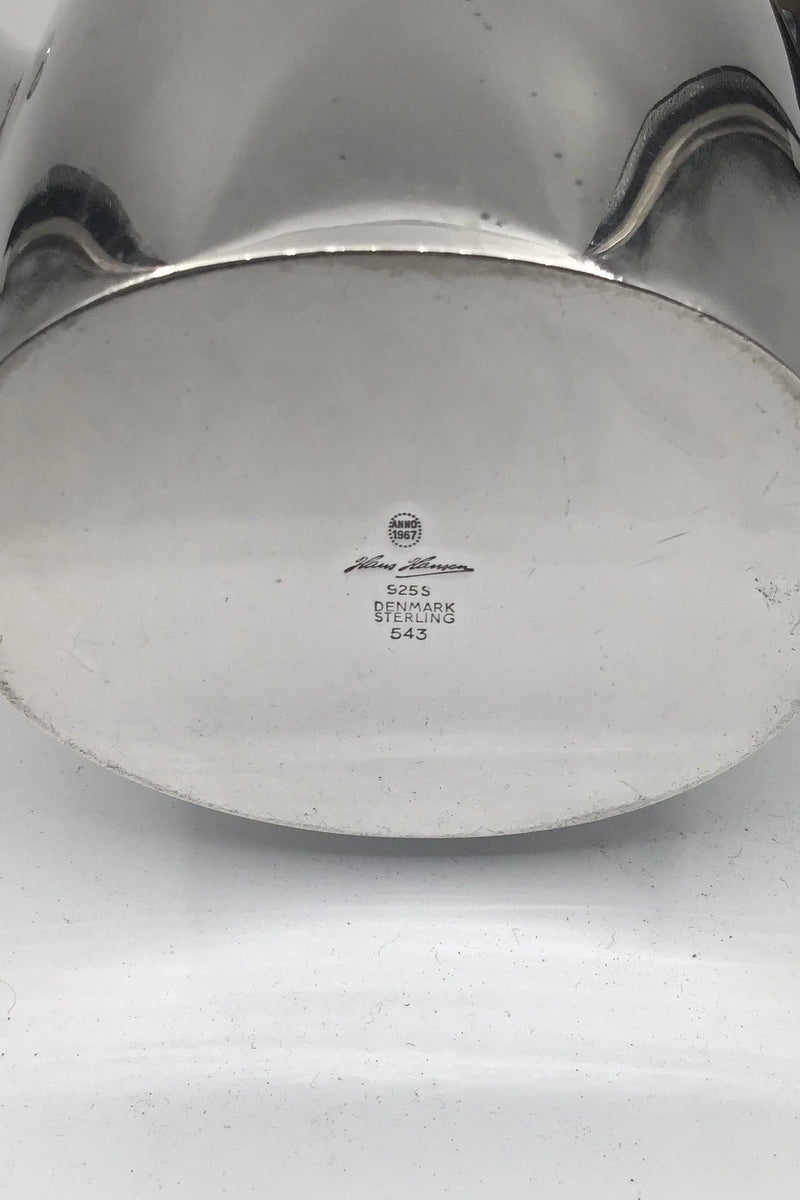 Hans Hansen Sterling Sølv Kaffekande No 543 KGH (1967)