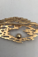 Bernhard Hertz Moderne 14K Guld Broche med perle