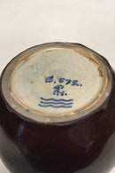 Royal Copenhagen Stentøjsvase af Patrick Nordstrøm i Sang de boeuf tidlig no s-579