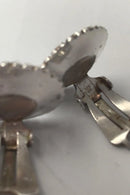 Bernhard Hertz Sterling Sølv Marguerit Øreclips