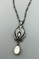 Georg Jensen纯银2012年周年纪念吊坠（紫水晶），带项链