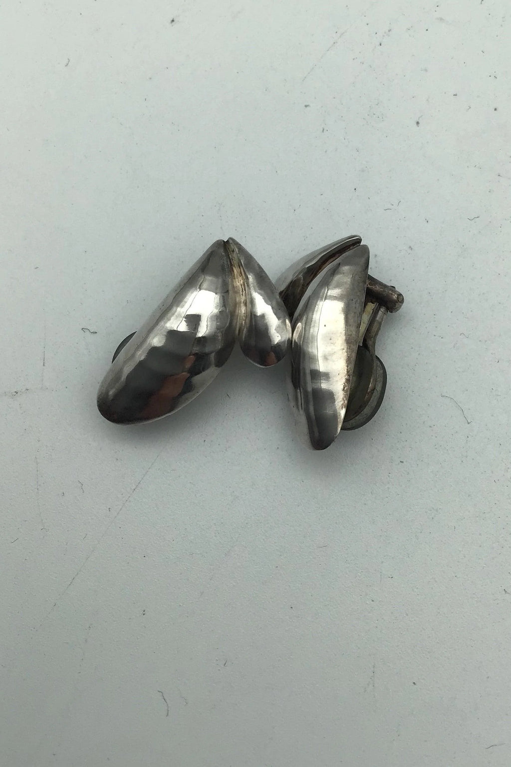 Georg Jensen Sterling Sølv Øreclips 2003 Isabell Kristensen