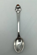 Sæt Dansk Arbejde (DTA) Sølv Kaffeskeer med Rav (12)