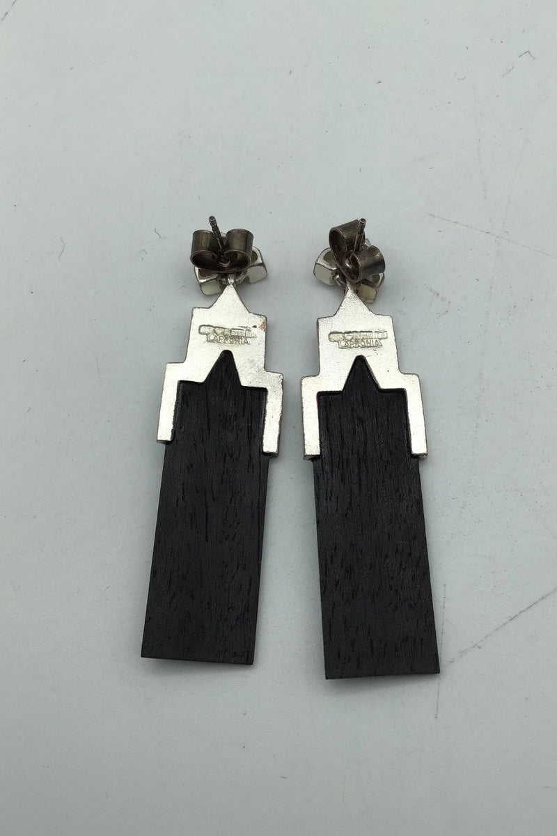 Lapponia Sterling Sølv Ibenholt Ørestikker Björn Weckström