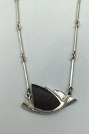 Lapponia Sterling Sølv Ibenholt Halskæde Björn Weckström