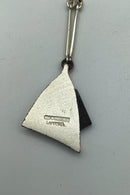 Lapponia Sterling Sølv Ibenholt Halskæde Björn Weckström