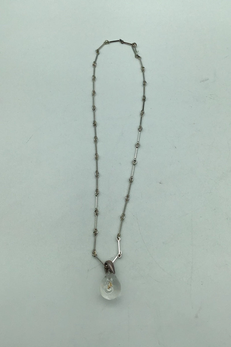 Lapponia Sterling Sølv Acryl Halskæde Björn Weckström