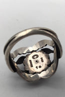 Georg Jensen Sterling Sølv Ring No. 10 Moonlight Blossom Rosa Quartz.