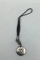 Georg Jensen Sterling Sølv Nøglering med Vedhæng No. 8