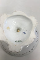 Royal Copenhagen Flora Danica Opsats blomsterdekoration og Putti med due