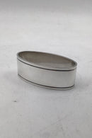 W & S Sørensen Silber Doppelt geriffeltes Serviettenring-Set (6)