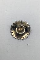 Anton Michelsen Forgyldt Sterling Sølv Marguerit Broche