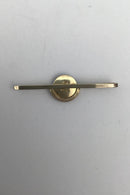 Georg Jensen / Royal Copenhagen Forgyldt Sterling Sølv / Porcelæn Slipsenål