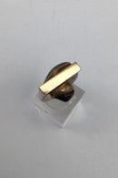 Ole W. Jacobsen Sterling Sølv / Guld Ring med ædelsten