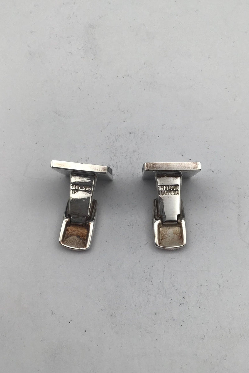 Lapponia Sterling Sølv / Ibenholt Manchetknapper Björn Weckström