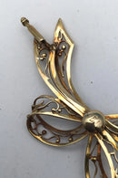 Dansk 14K Guldbroche