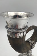 Tysk Sølvmonteret Drikkehorn (Gemse)