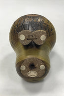 Gustavsberg Stentøjsfigur Løve. Designet af Lisa Larsson