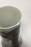 Bing og Grøndahl Art Nouveau vase med blomsterdekoration