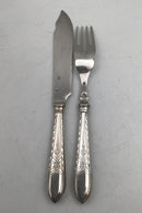 Dansk Empire Sølv Fiskebestiksæt (12)