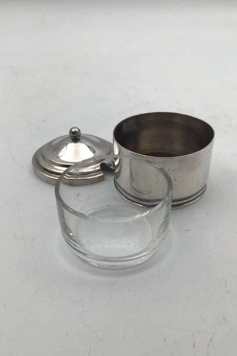 Sølv Salt kar med låg