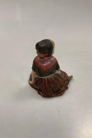 Royal Copenhagen Overglasur Figur af Farø Blomster Pige No. 12416